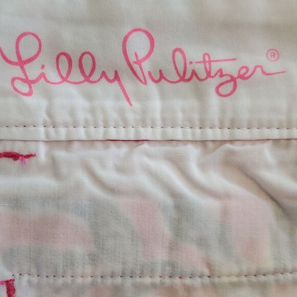 LILLY PULITZER SAMBA THE CHIPPER SHORT BERMUDA WOMEN PINK BLUE COTTONSIZE 10 - Picture 5 of 9